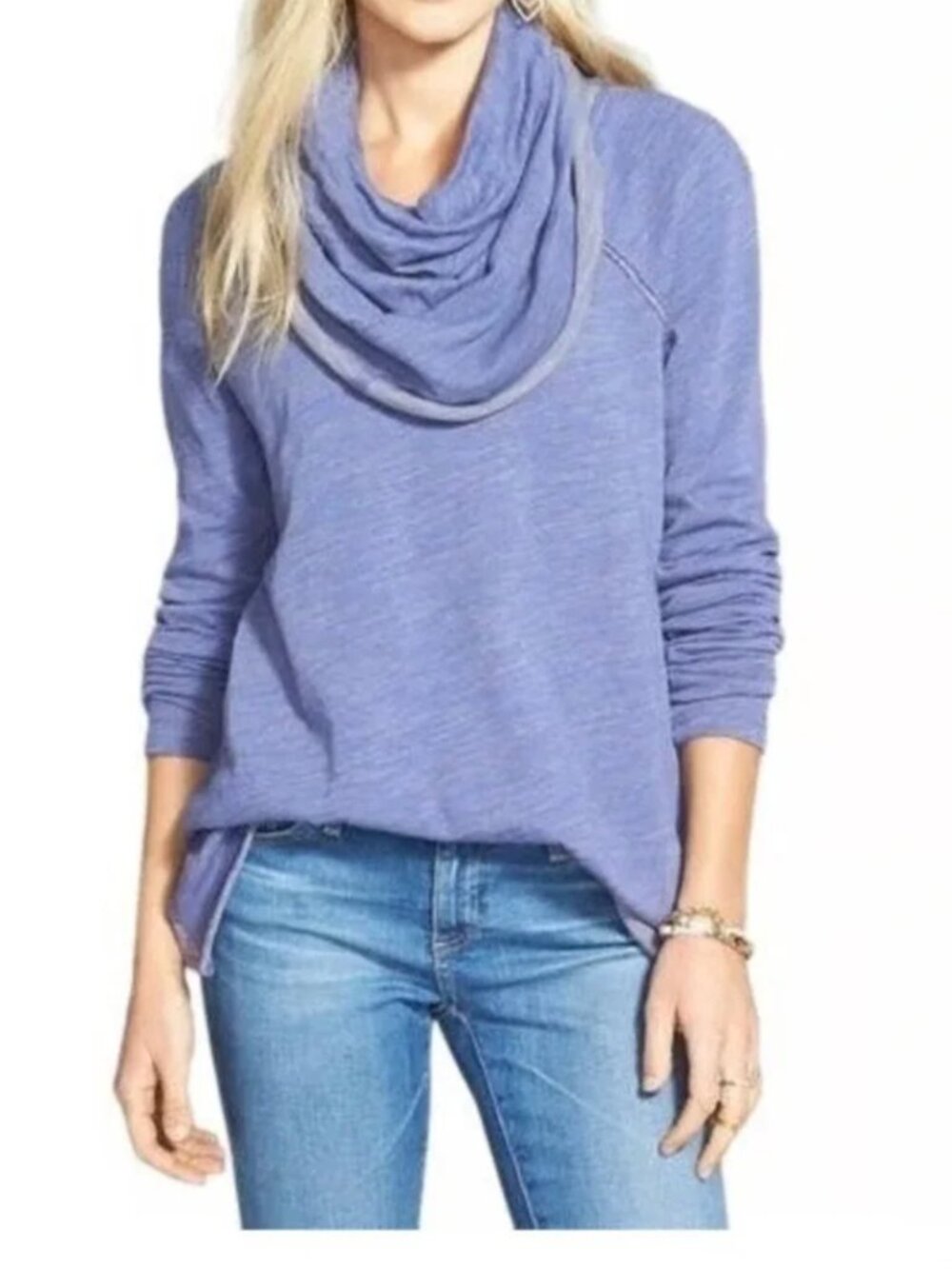 Free People Beach Cocoon Cowl Neck Pullover Heathered S